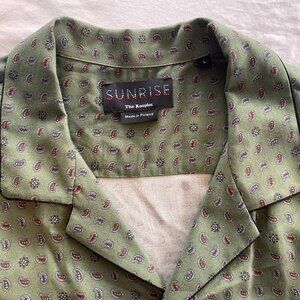 The Kooples Paisley forest green button-up Size L - Excellent Condition